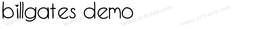 Billgates Demo字体转换